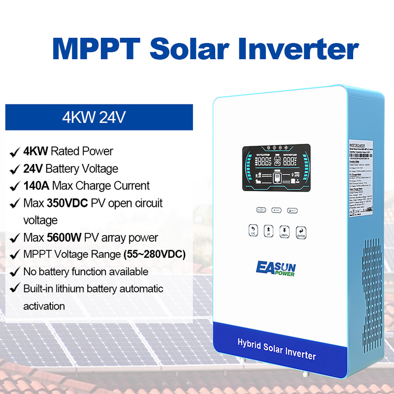 EASUN POWER 4KW 24V Hybrid-Wec – Grid Tie Inverter Limiter 2000W Bewertung und Preis
